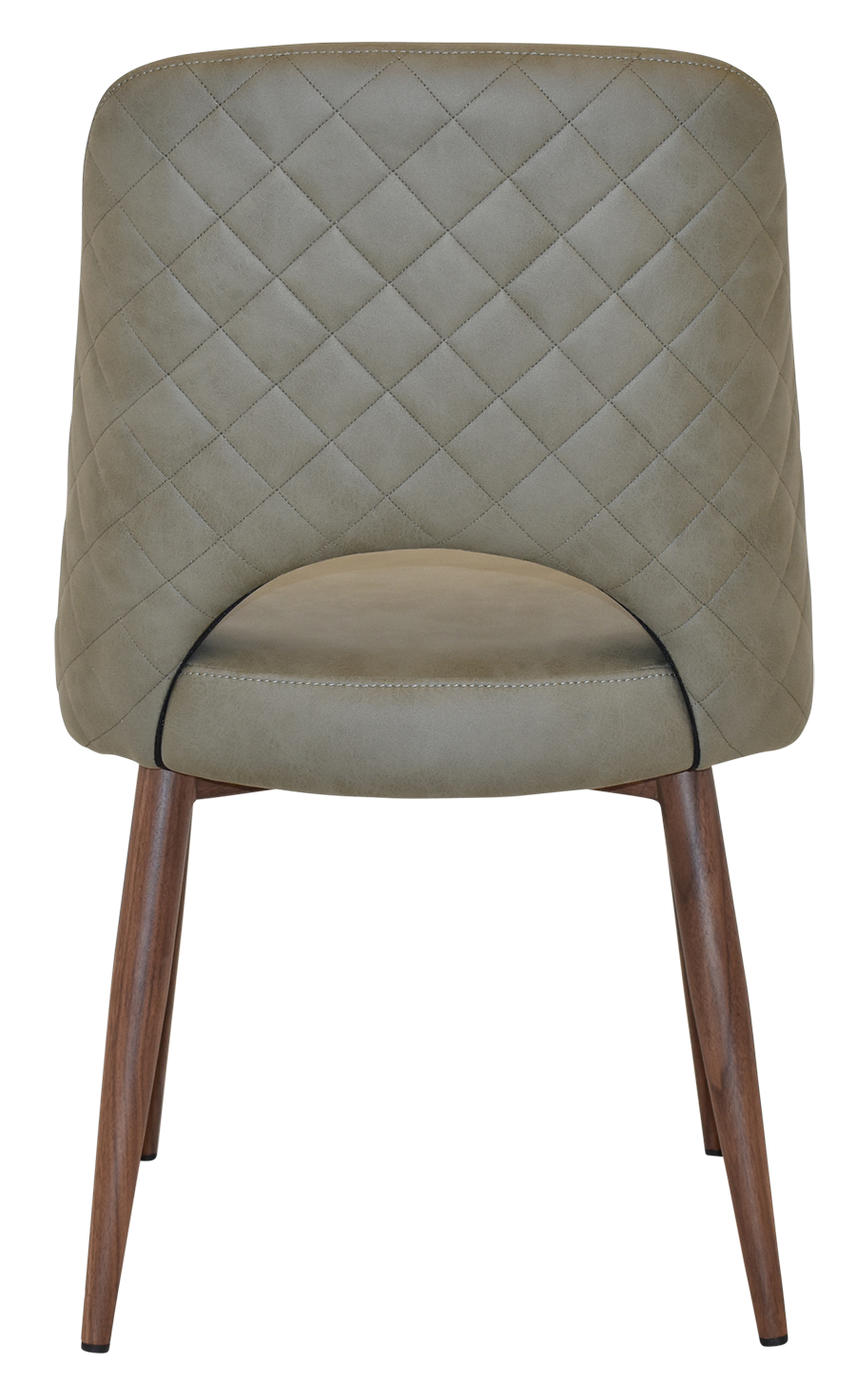 EZ Albury Walnut Colour Metal Leg Upholstered Hospitality Dining Chair