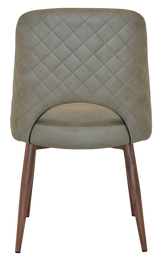 EZ Albury Walnut Colour Metal Leg Upholstered Hospitality Dining Chair