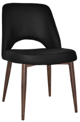 EZ Albury Walnut Colour Metal Leg Upholstered Hospitality Dining Chair