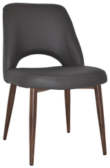 EZ Albury Walnut Colour Metal Leg Upholstered Hospitality Dining Chair