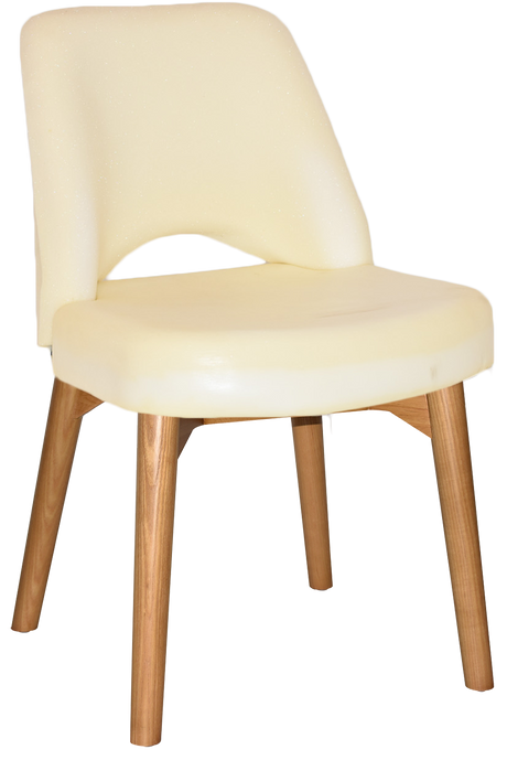 EZ Albury Solid Ash Timber Oak Leg Upholstered Hospitality Dining Chair