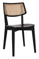 EZ Phoenix Solid Timber Framed Rattan Back Hospitality Dining Chair
