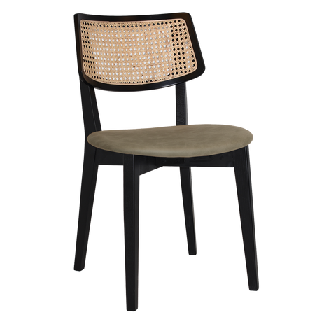 EZ Phoenix Solid Timber Framed Rattan Back Hospitality Dining Chair