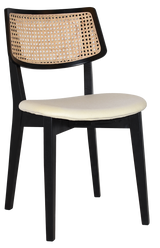 EZ Phoenix Solid Timber Framed Rattan Back Hospitality Dining Chair
