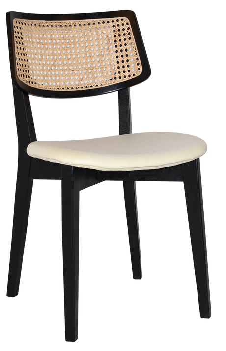 EZ Phoenix Solid Timber Framed Rattan Back Hospitality Dining Chair
