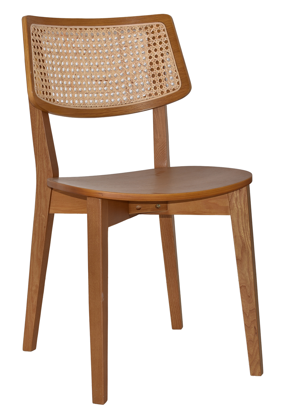 EZ Phoenix Solid Timber Framed Rattan Back Hospitality Dining Chair