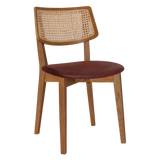 EZ Phoenix Solid Timber Framed Rattan Back Hospitality Dining Chair