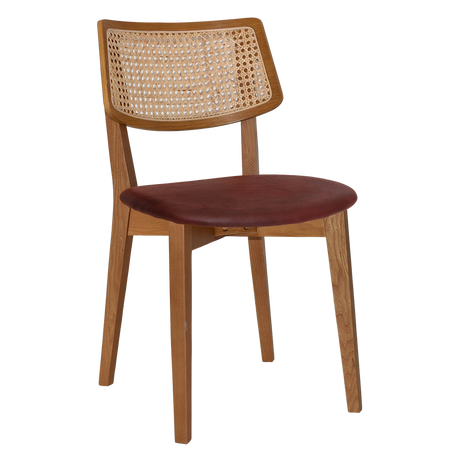 EZ Phoenix Solid Timber Framed Rattan Back Hospitality Dining Chair