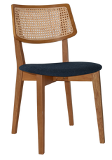 EZ Phoenix Solid Timber Framed Rattan Back Hospitality Dining Chair