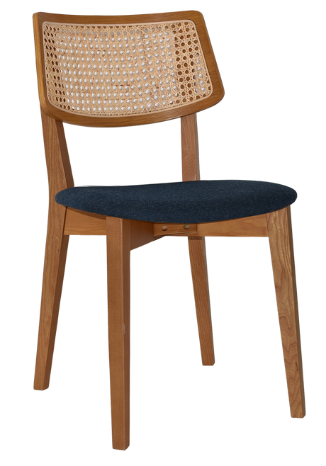 EZ Phoenix Solid Timber Framed Rattan Back Hospitality Dining Chair