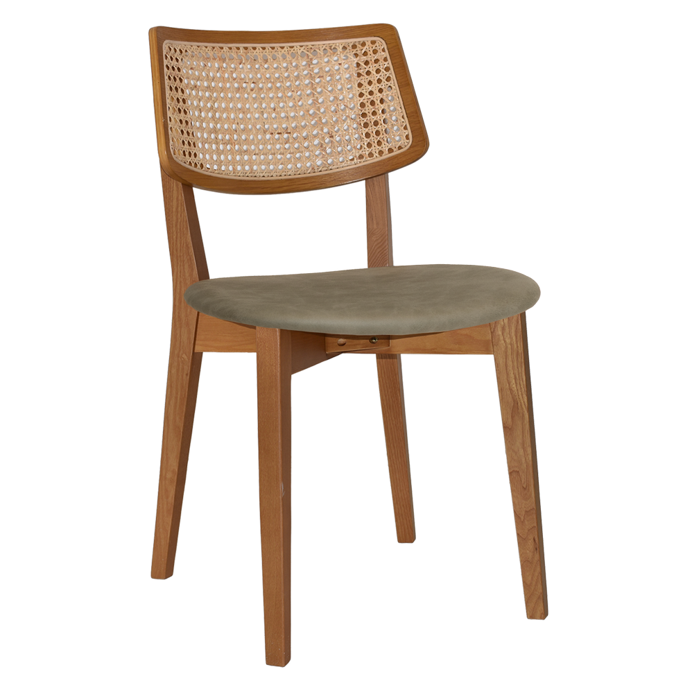 EZ Phoenix Solid Timber Framed Rattan Back Hospitality Dining Chair