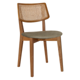 EZ Phoenix Solid Timber Framed Rattan Back Hospitality Dining Chair