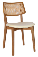 EZ Phoenix Solid Timber Framed Rattan Back Hospitality Dining Chair
