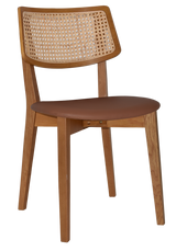 EZ Phoenix Solid Timber Framed Rattan Back Hospitality Dining Chair