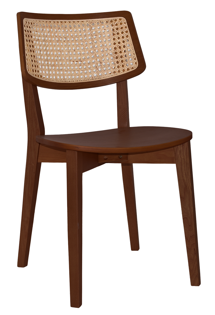 EZ Phoenix Solid Timber Framed Rattan Back Hospitality Dining Chair