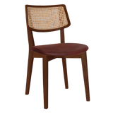 EZ Phoenix Solid Timber Framed Rattan Back Hospitality Dining Chair