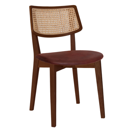 EZ Phoenix Solid Timber Framed Rattan Back Hospitality Dining Chair