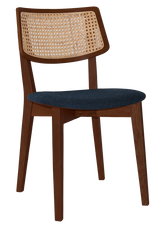 EZ Phoenix Solid Timber Framed Rattan Back Hospitality Dining Chair