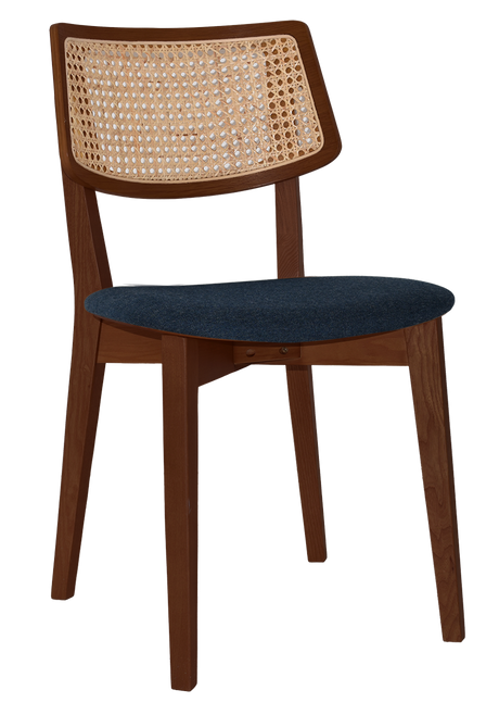 EZ Phoenix Solid Timber Framed Rattan Back Hospitality Dining Chair