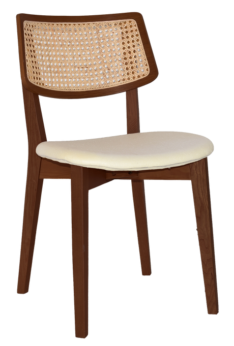 EZ Phoenix Solid Timber Framed Rattan Back Hospitality Dining Chair