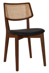 EZ Phoenix Solid Timber Framed Rattan Back Hospitality Dining Chair
