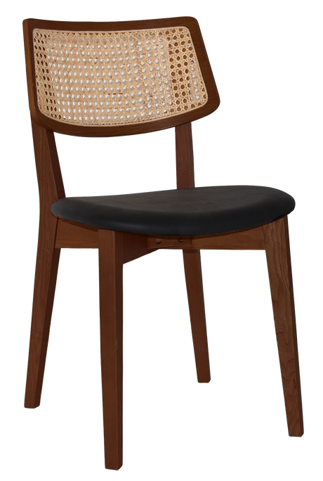 EZ Phoenix Solid Timber Framed Rattan Back Hospitality Dining Chair