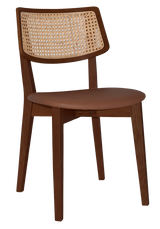 EZ Phoenix Solid Timber Framed Rattan Back Hospitality Dining Chair
