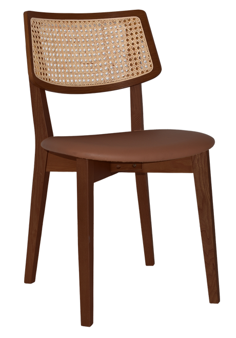EZ Phoenix Solid Timber Framed Rattan Back Hospitality Dining Chair