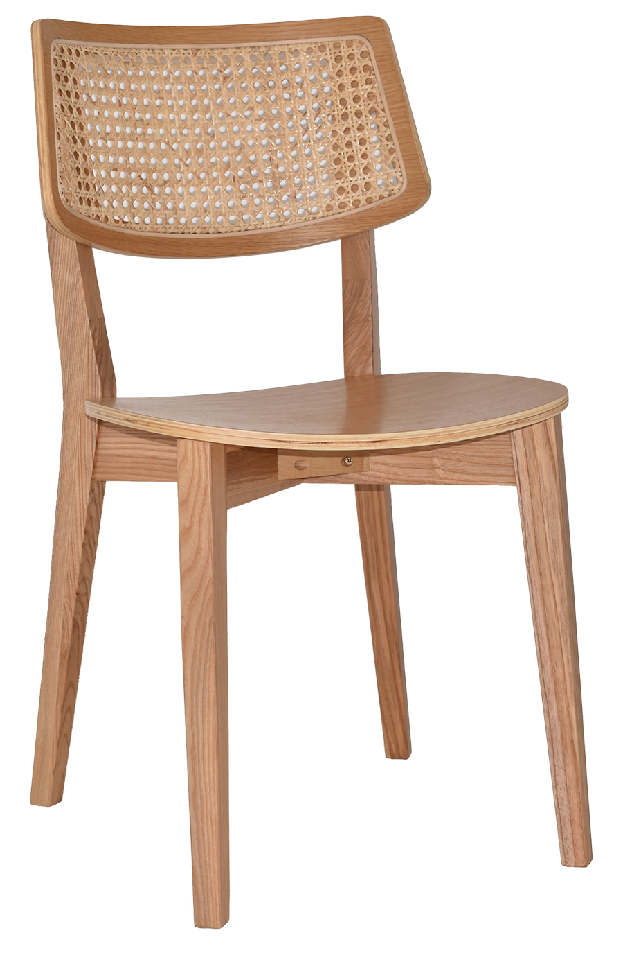 EZ Phoenix Solid Timber Framed Rattan Back Hospitality Dining Chair