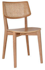 EZ Phoenix Solid Timber Framed Rattan Back Hospitality Dining Chair
