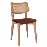 EZ Phoenix Solid Timber Framed Rattan Back Hospitality Dining Chair