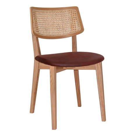 EZ Phoenix Solid Timber Framed Rattan Back Hospitality Dining Chair