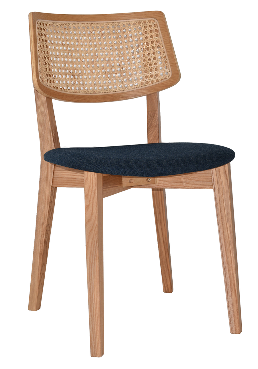 EZ Phoenix Solid Timber Framed Rattan Back Hospitality Dining Chair