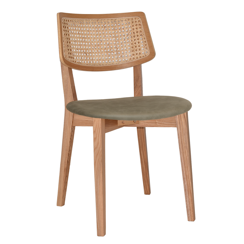 EZ Phoenix Solid Timber Framed Rattan Back Hospitality Dining Chair