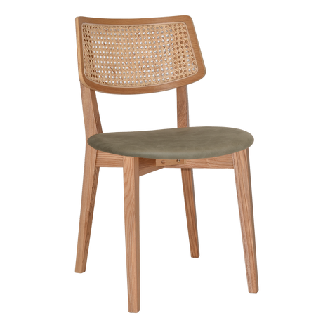 EZ Phoenix Solid Timber Framed Rattan Back Hospitality Dining Chair
