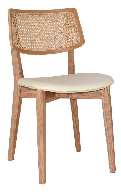 EZ Phoenix Solid Timber Framed Rattan Back Hospitality Dining Chair