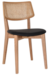 EZ Phoenix Solid Timber Framed Rattan Back Hospitality Dining Chair