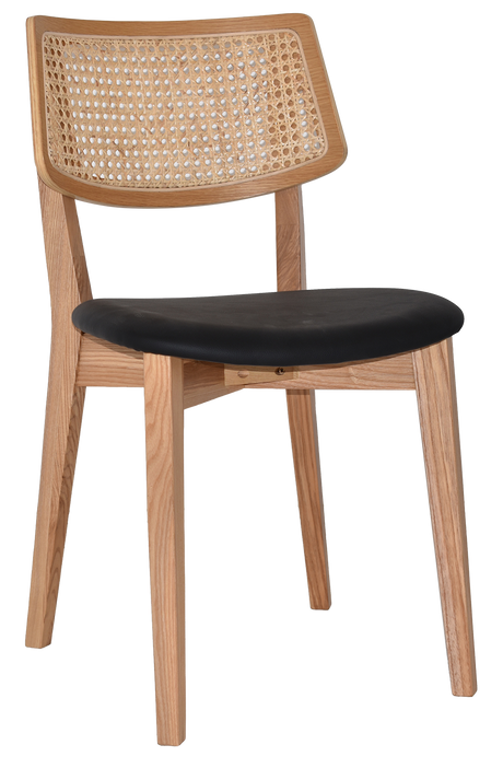 EZ Phoenix Solid Timber Framed Rattan Back Hospitality Dining Chair