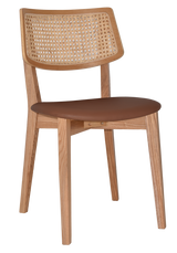 EZ Phoenix Solid Timber Framed Rattan Back Hospitality Dining Chair