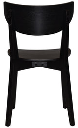 EZ Rialto Black Stained Solid Timber Framed Hospitality Dining Chair