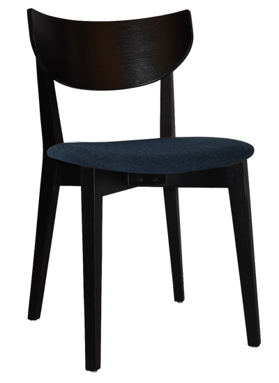 EZ Rialto Black Stained Solid Timber Framed Hospitality Dining Chair