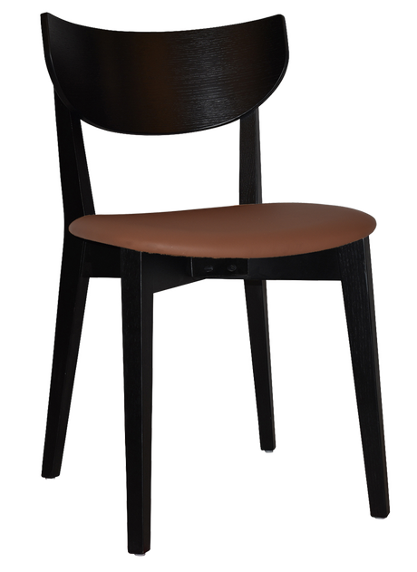 EZ Rialto Black Stained Solid Timber Framed Hospitality Dining Chair