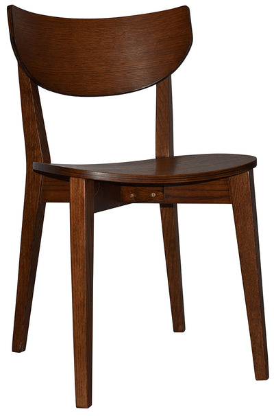 EZ Rialto Light Walnut Stained Solid Timber Framed Hospitality Dining Chair