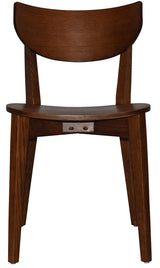 EZ Rialto Light Walnut Stained Solid Timber Framed Hospitality Dining Chair