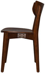EZ Rialto Light Walnut Stained Solid Timber Framed Hospitality Dining Chair