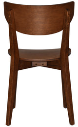 EZ Rialto Light Walnut Stained Solid Timber Framed Hospitality Dining Chair