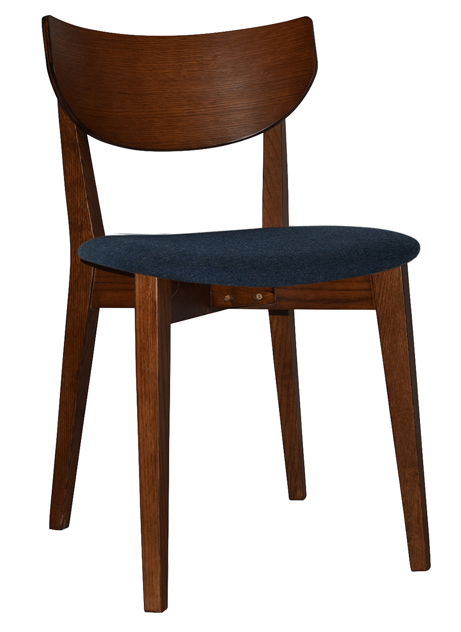 EZ Rialto Light Walnut Stained Solid Timber Framed Hospitality Dining Chair