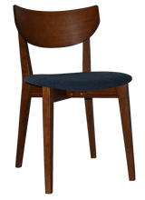 EZ Rialto Light Walnut Stained Solid Timber Framed Hospitality Dining Chair