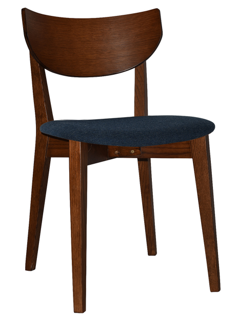 EZ Rialto Light Walnut Stained Solid Timber Framed Hospitality Dining Chair