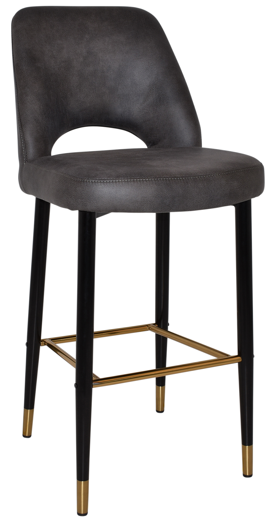 EZ STOOL ALBURY SIDE 750 METAL BLACK BRASS